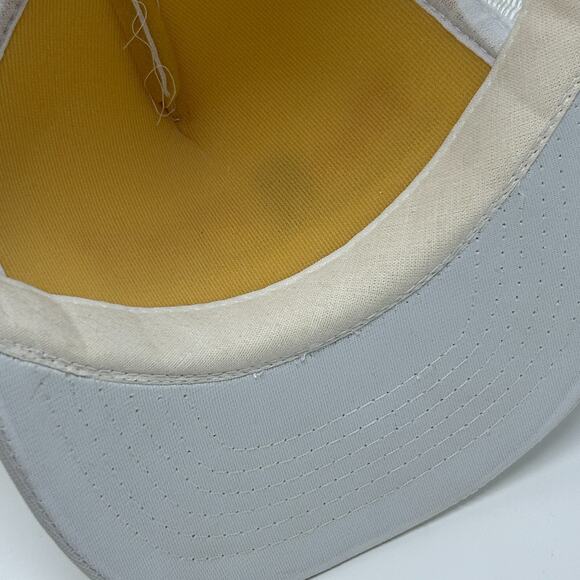 Vintage 80s The RX Place Drug Store Trucker Hat Cap Pharmacy Mesh Snapback White - Picture 5 of 9